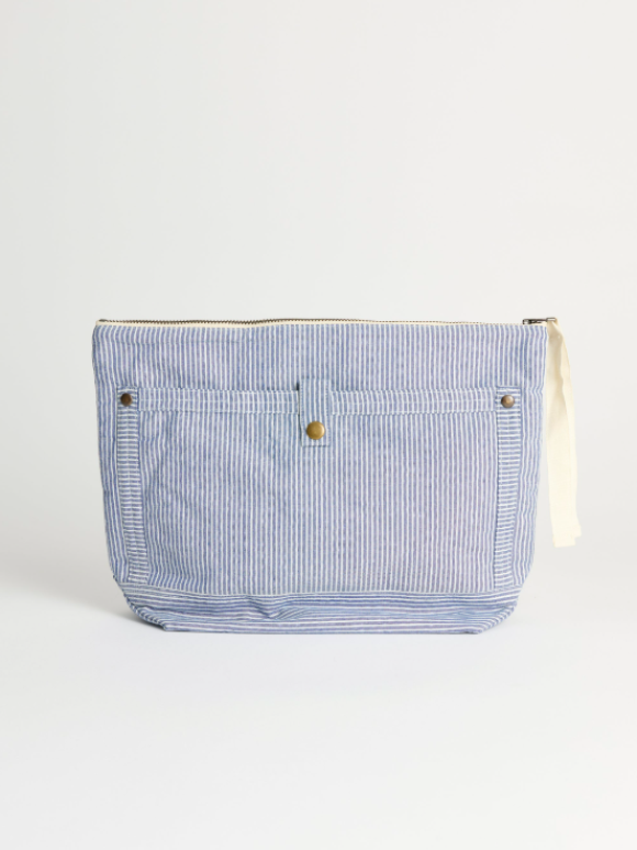 Aiayu - Aiayu Pouch Pocket Striped