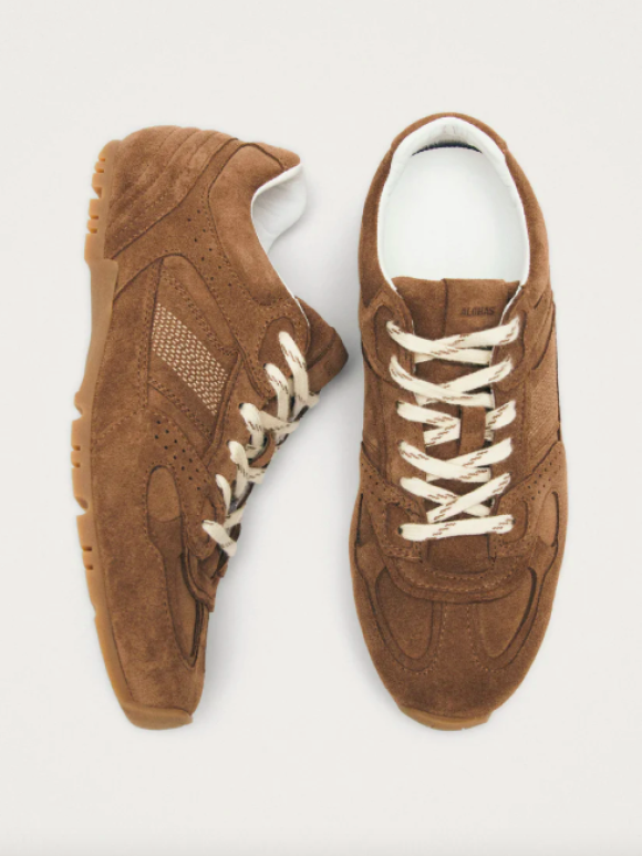 Alohas - Alohas Suede Brown Leather Sneakers