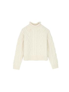 Skall Studio - Skall Studio White Sun O-Neck Jumper