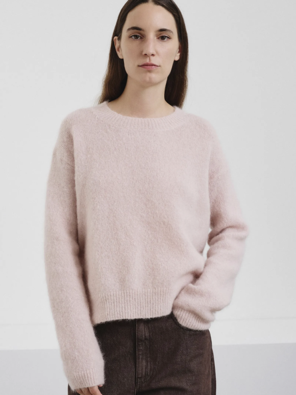 Pomandére Crewneck Sweater Antique Pink