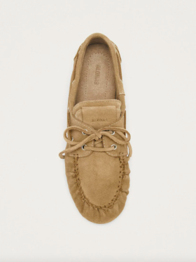 Alohas - Alohas Rowan Suede Beige Leather Loafers