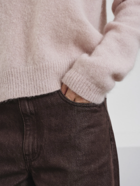 Pomandére Crewneck Sweater Antique Pink Pomandére Crewneck Sweater Antique Pink