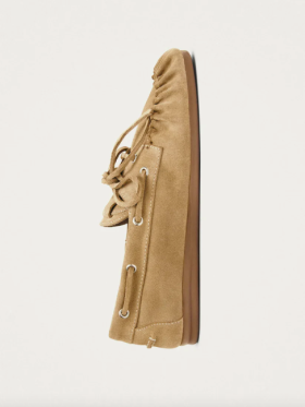 Alohas - Alohas Rowan Suede Beige Leather Loafers